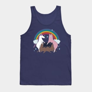 Popular Animals - Unicorn, Llama & Cat (Illustration) Tank Top